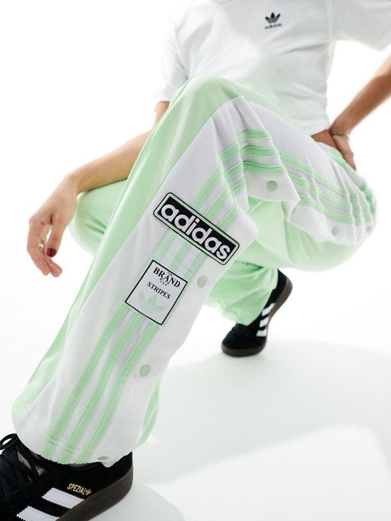 adidas Pants - NEW Adidas Adibreak Track Pants Womens L Pistachio Green Tear Away Loose Fit